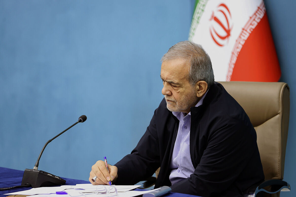 Source-supplied image for: Pezeshkian orders probe into fatal fuel tanker explosion in western Iran